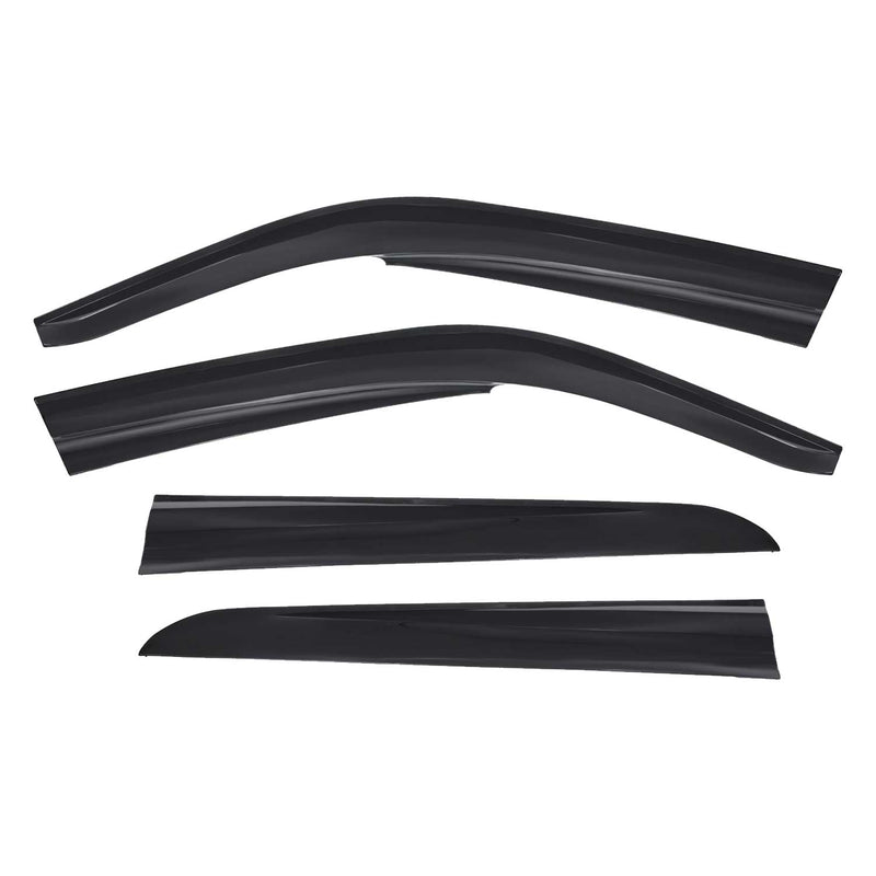 4x Windabweiser Regenabweiser für Renault Thalia 2008-2012 Acryl Dunkel