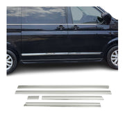 Seitentürleiste Türschutz für VW Transporter T5 2003-2015 L1 Kurzer Chrom 5x