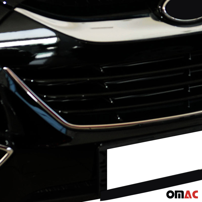 Kühlergrill Grillleisten für Hyundai i30 2012-2017 Chrom Edelstahl Silber