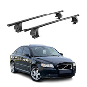 Stahl Dachträger für Volvo S40 II 2004-2012 TÜV Abschließbar 75 kg 2tlg Schwarz