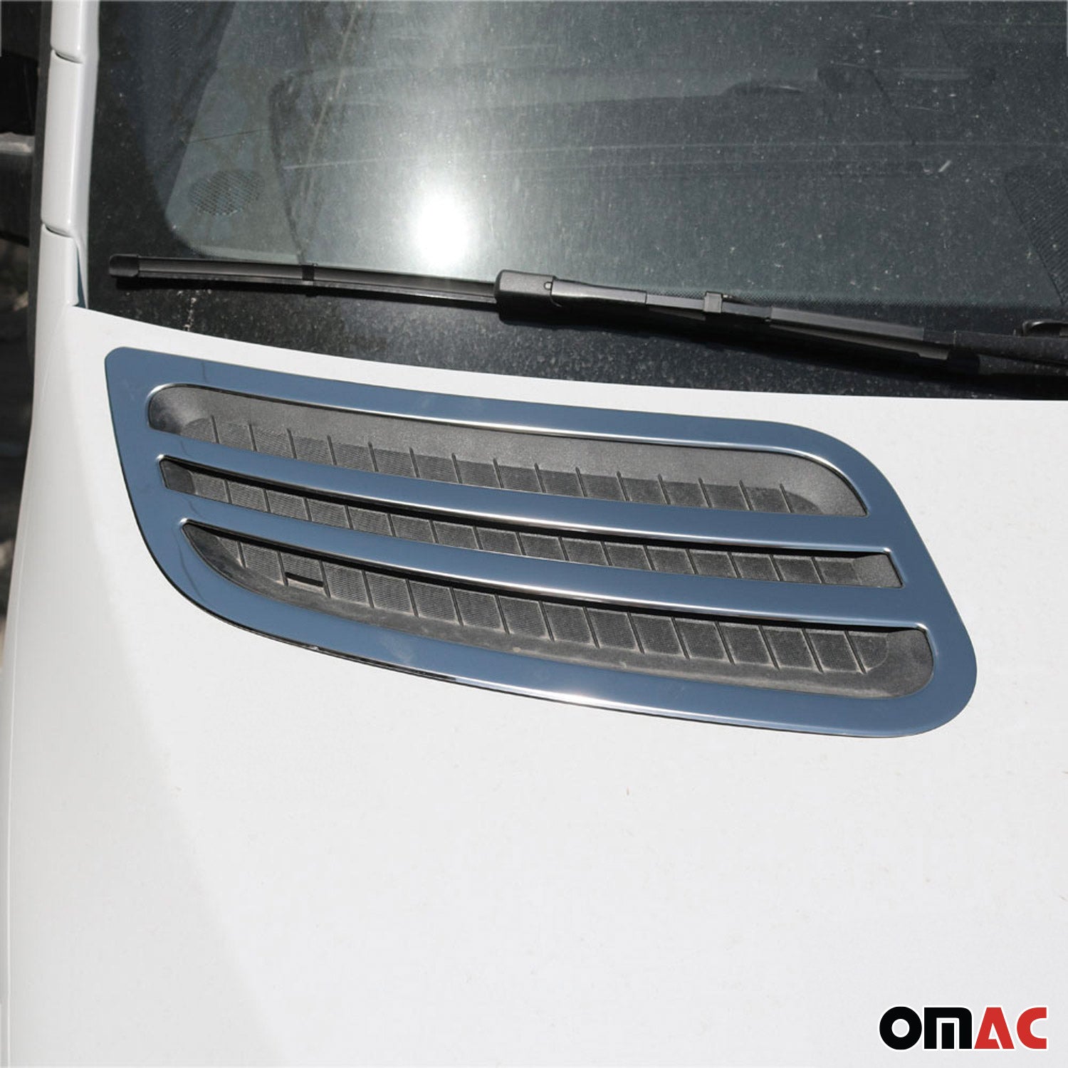 Kühlergrill Leisten Grillleisten für Mercedes Sprinter W907 2018-2026 Chrom 2x