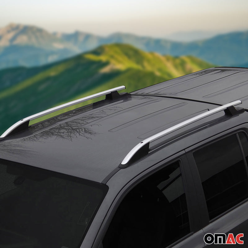 Alu Dachreling Querträger für Peugeot Partner Citroen Berlingo Kurzer Grau