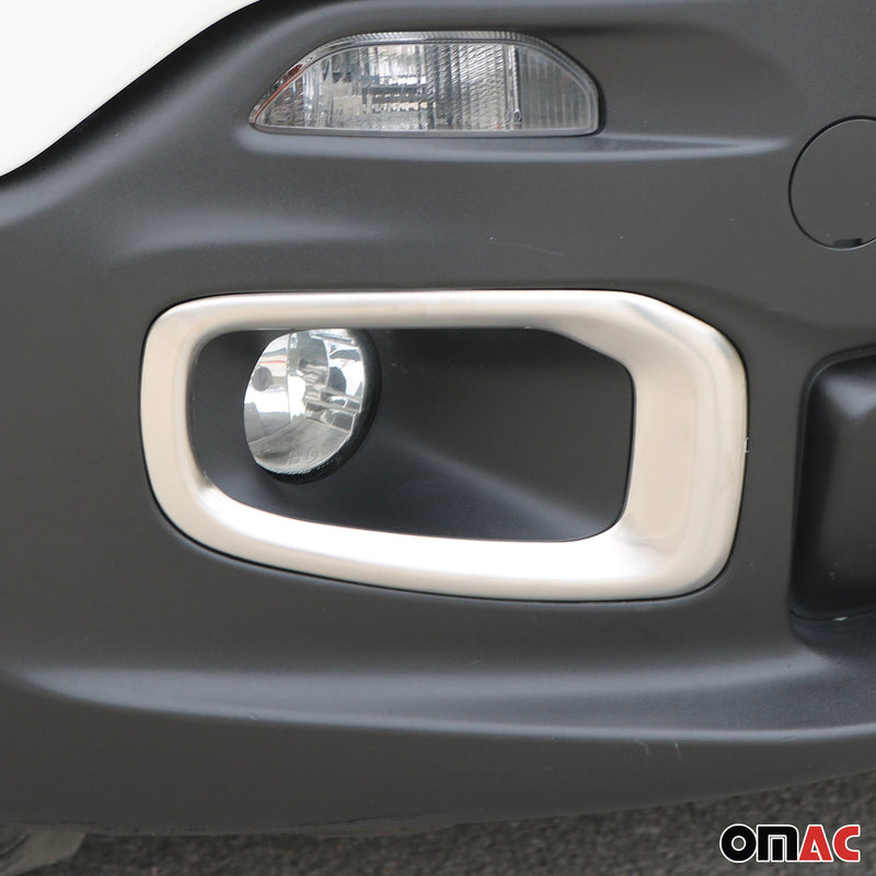 Nebelscheinwerfer Rahmen für Jeep Renegade 2014-2019 Edelstahl Gebürstet 2x
