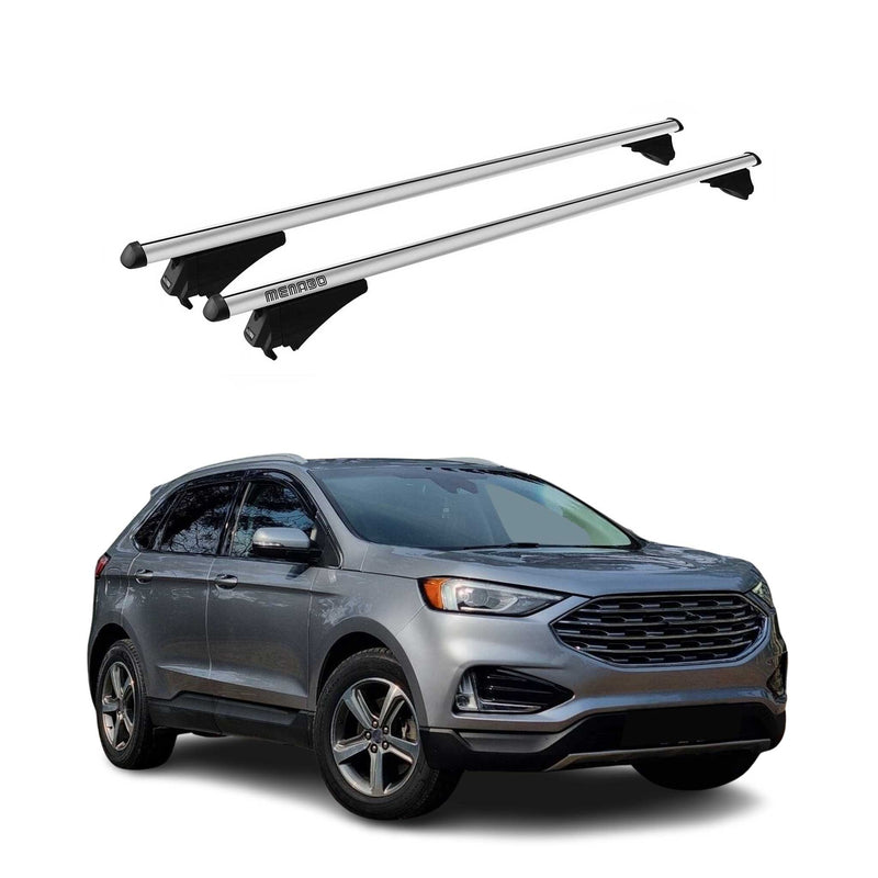 Menabo Dachträger Grundtäger für Ford Edge 2016-2021 75kg Aluminium Silber 2 tlg