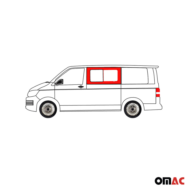 Seitenfenster Schiebefenster für VW T5 2003-2015 Links Rechts L1 L2 SET Schwarz