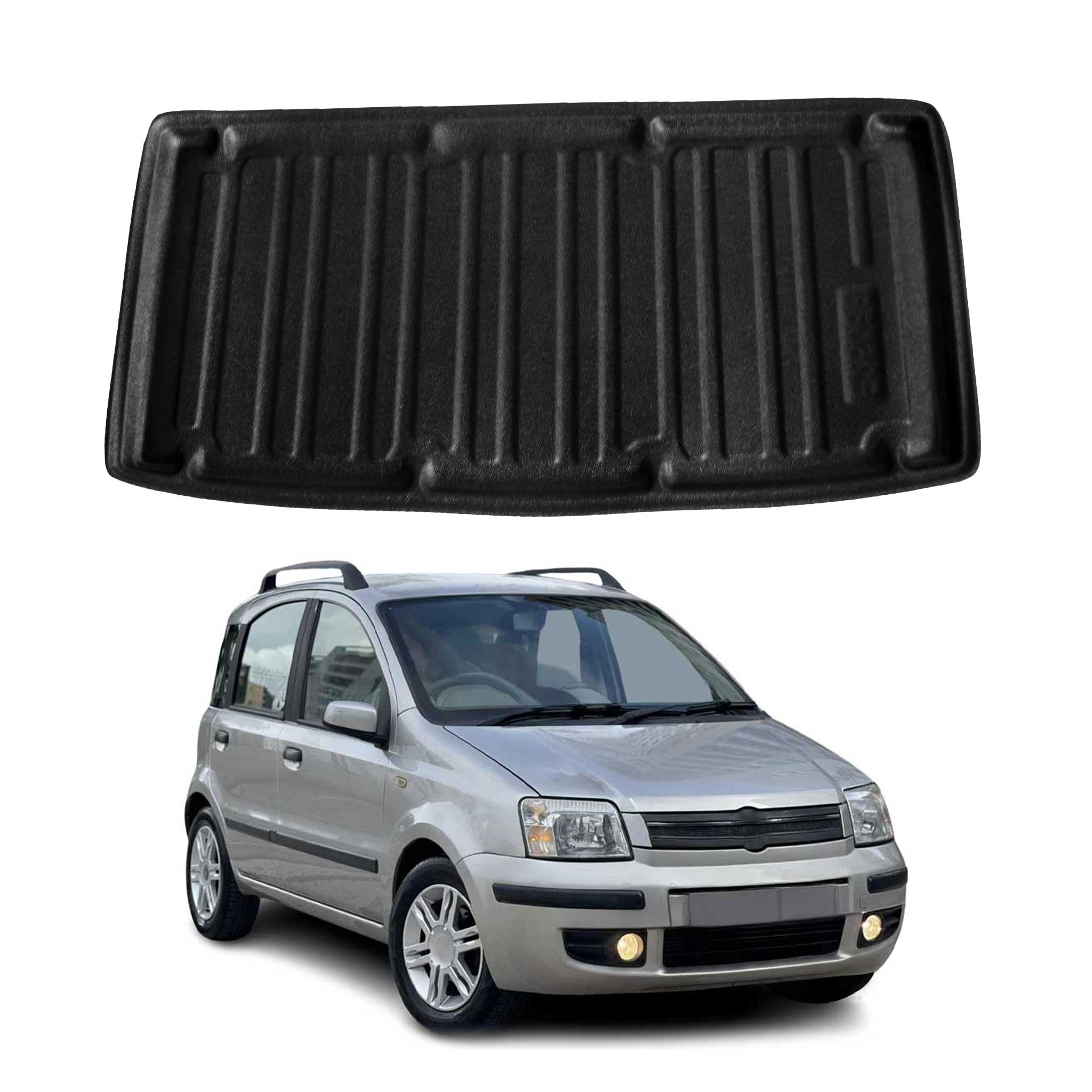 Kofferraumwanne Laderaumwanne für Fiat Panda 2003-2012 5tür Gummi TPE Schwarz