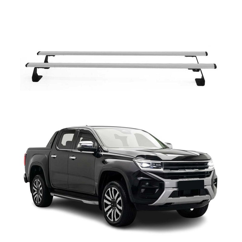 Dachträger Gepäkträger für VW Amarok mk2 2022-2025 Silber Stahl 2 tlg