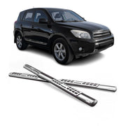 Edelstahl Seitenschweller Schwellerrohre für Toyota RAV4 XA30 2006-2009 Silber