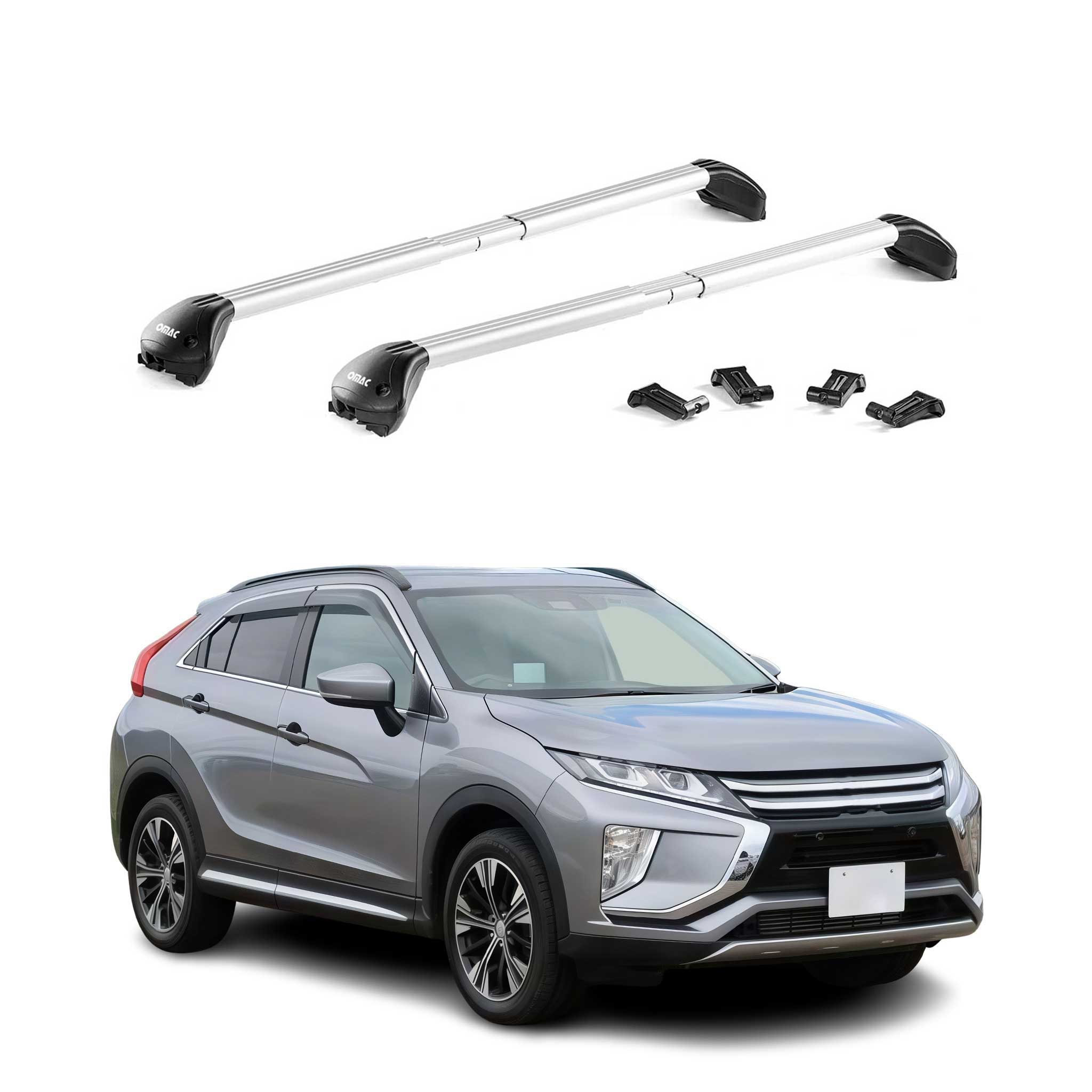 Dachträger für Mitsubishi Eclipse Cross 2018-2026 100kg Alu Silber 2 tlg ABE