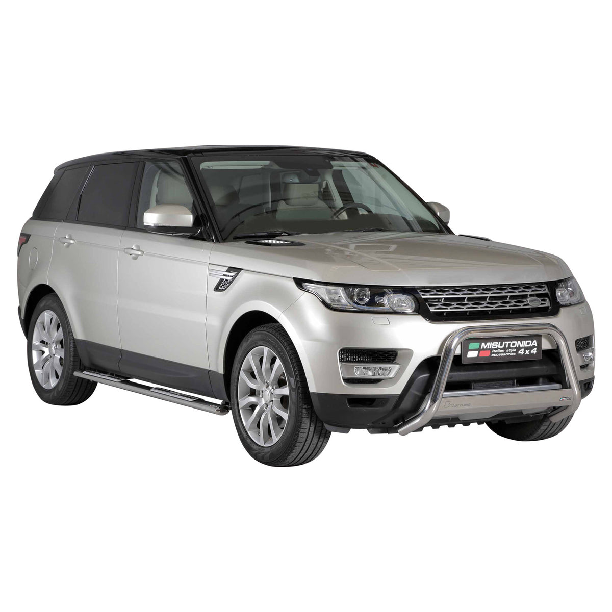 Edelstahl Seitenschweller Schwellerrohre für Range Rover Sport 2014-2017 Silber