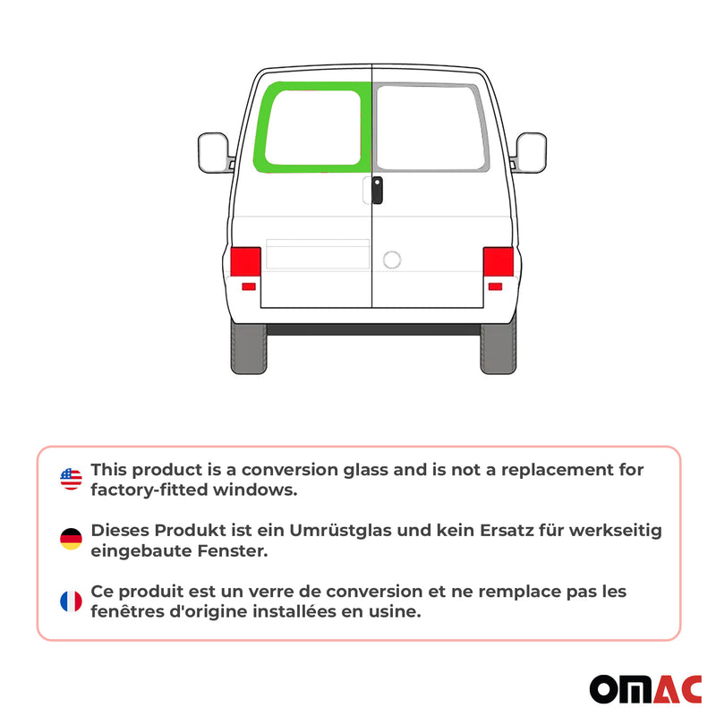 Heckscheibe Fenster für VW T4 Transporter 1990-2003 Doppelflügeltür Links L1 L2
