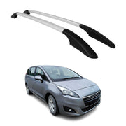 Aluminium Dachreling Relingträger für Peugeot 5008 2009-2017 Silber 2x