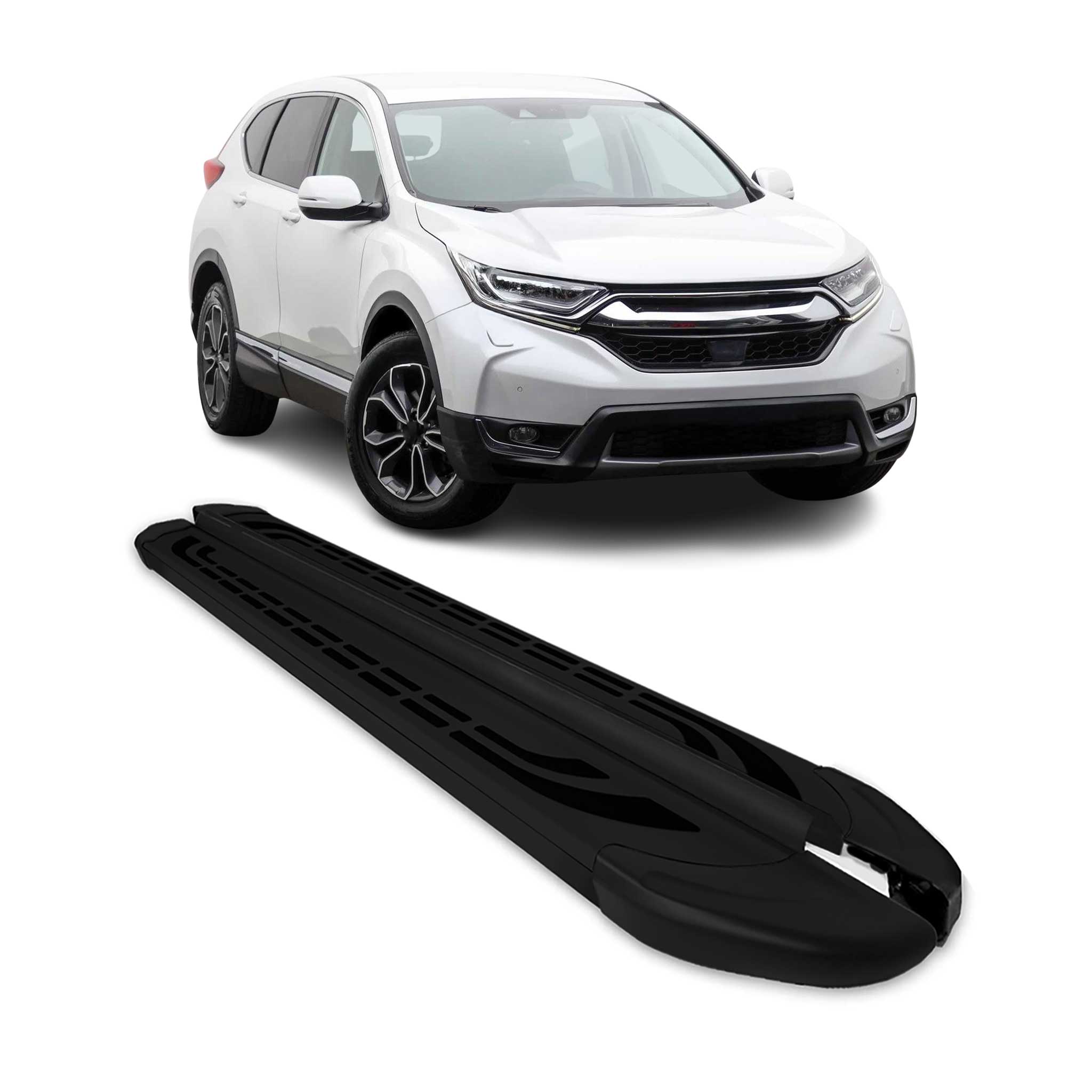 Trittbretter Seitenschweller Seitenbretter für Honda CR-V 2017-2022 Alu Schwarz