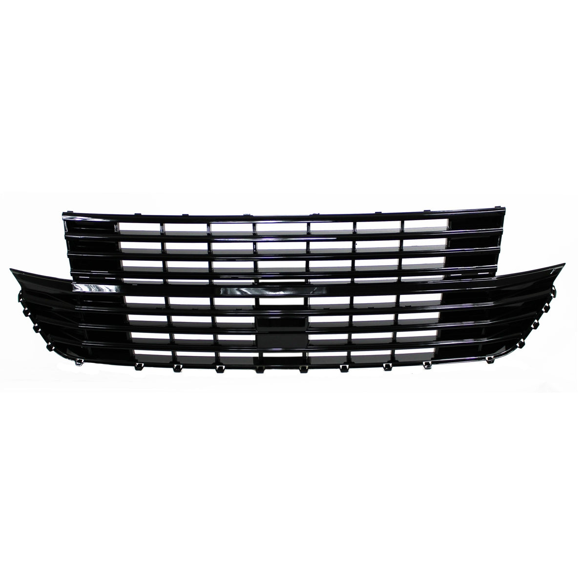 JOM Kühlergrill Kühlergitter für VW T6.1 2019+ schwarz glänzend ohne Emblem ABS
