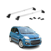 Dachträger Grundtäger für Fiat Panda III 2012-2026 100kg Alu Silber 2 tlg ABE