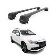 Dachträger Grundträger für Mitsubishi ASX 2010-2023 Aluminium 75kg Schwarz 2tlg