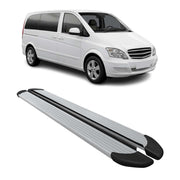 Seitenschweller Trittbretter Schweller für Mercedes Vito W639 2003-14 L1 L2 Alu