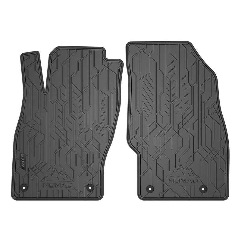 Fußmatten Gummimatten Automatten für Opel Adam 2012-2019 Gummi Schwarz Grau 2tlg