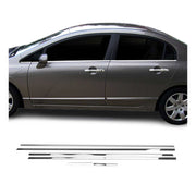 Fensterleisten Zierleisten für Honda Civic 2006-2011 Edelstahl Chrom 6tlg