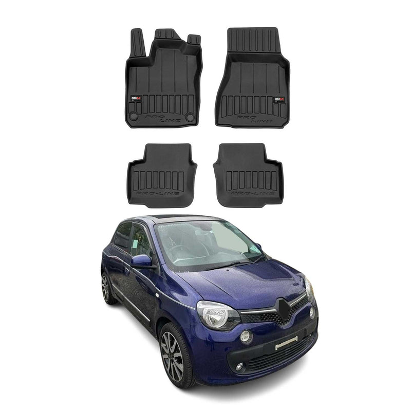 OMAC Gummi Fußmatten für Smart Forfour 2014-2025 Premium TPE Automatten 4tlg