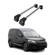 Dachträger Grundtäger für VW Caddy 2020-2026 75kg Aluminium Silber 2 tlg