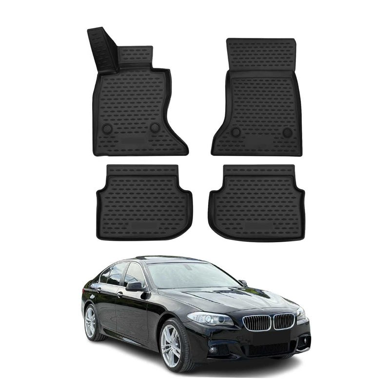 OMAC Gummimatten Fußmatten für BMW 5er Limo Touring F10 F11 2010-2013 4x