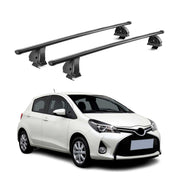 Stahl Dachträger für Toyota Yaris III Schrägheck 2012-2019 TÜV 75 kg 2x Schwarz