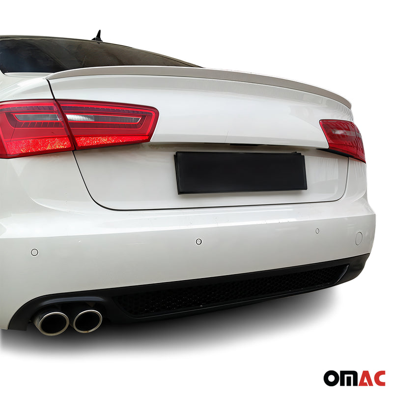 Heckspoiler Heckflügel Hecklippe für Audi A6 Limo C7 2011-2018 Farbe LY9C ABS