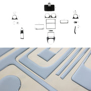 Innenraum Dekor Cockpit für VW Caddy 2010-2015 Aluminium Optik 18tlg