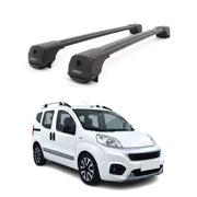 Dachträger Grundträger für Fiat Fiorino / Qubo 2008-2024 Aluminium Schwarz 2tlg