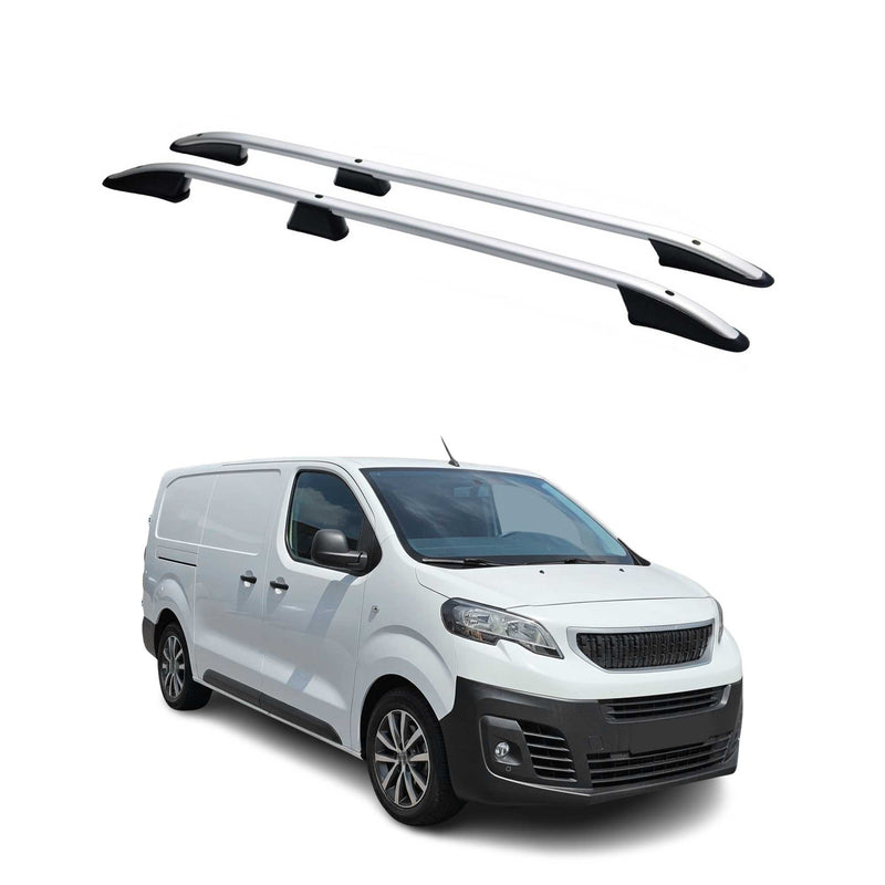 Dachreling Dachgepäckträger für Peugeot Expert / Traveller 2016-25 L2 Silber 2x