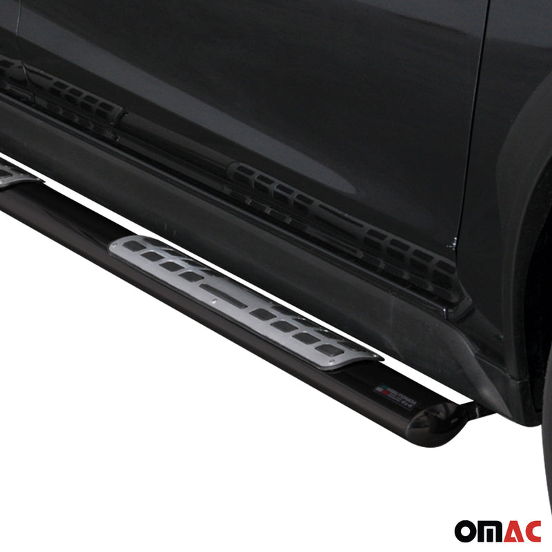 Edelstahl Seitenschweller Schwellerrohre für Subaru XV 2012-2025 Schwarz