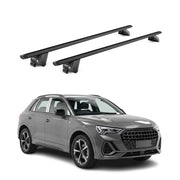 Dachträger Grundtäger für Audi Q3 F3 2018-2025 100kg Alu Schwarz 2 tlg ABE
