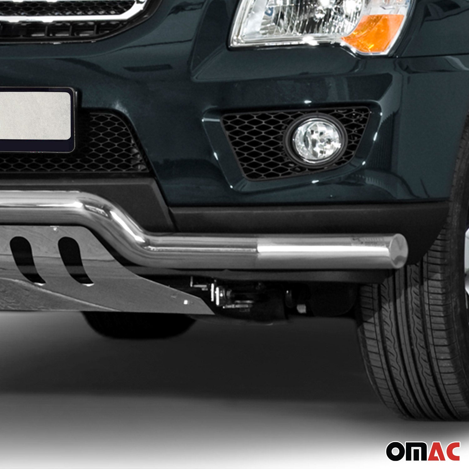 Edelstahl Frontschutzbügel für Kia Sportage 2008-2010 mit ABE Silber Rammschutz