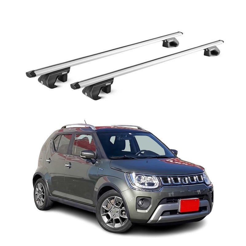 Dachträger Grundtäger für Suzuki Ignis mk2 2016-2025 90kg Alu Silber 2 tlg ABE