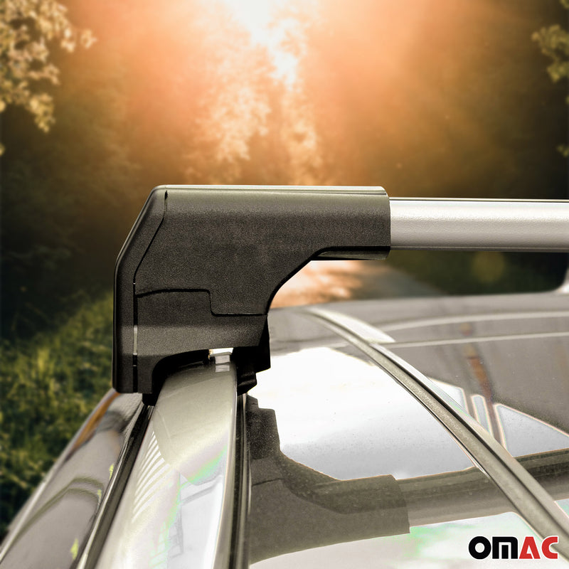 Dachträger Grundtäger für Opel Mokka \ Mokka X 2012-2019 75kg Alu Silber 2 tlg