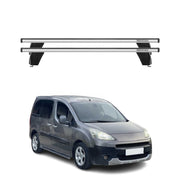 Menabo Dachträger Grundtäger für Peugeot Partner Tepee 2008-2018 75kg Alu Silber