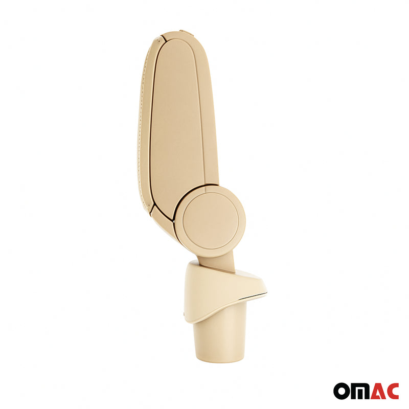 Mittelarmlehne Armlehne für VW Caddy 2003-2020 Touran 2003-2015 PU-Leder Beige
