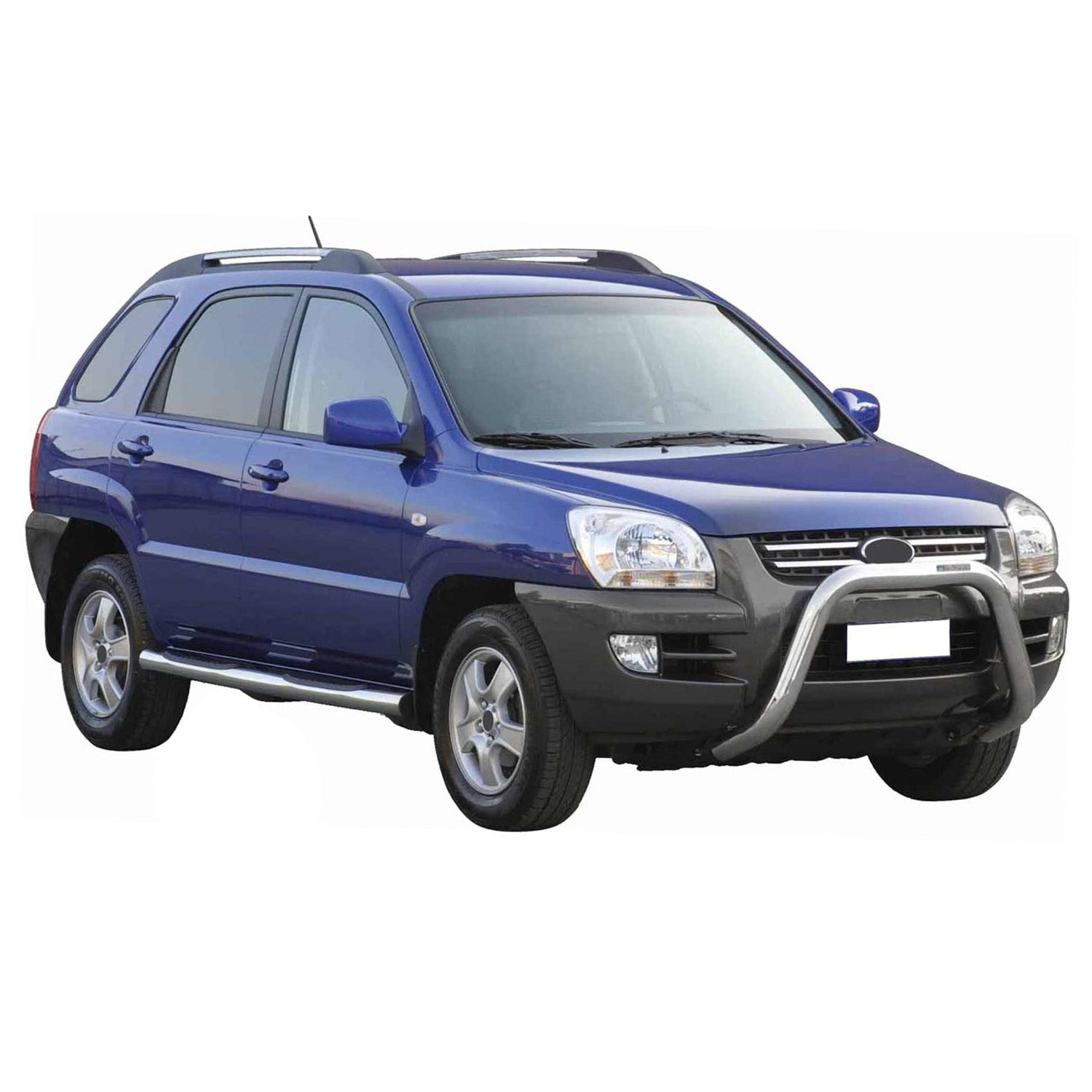 Frontbügel Frontschutzbügel für Kia Sportage 2004-2008 ø76mm Stahl Silber Schutz