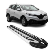 Trittbretter Seitenschweller Seitenbretter für Renault Kadjar 2015-2022 Alu Grau