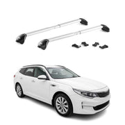 Dachträger Grundtäger für Kia Optima IV Kombi 2018-2019 FL 100kg Alu Silber ABE