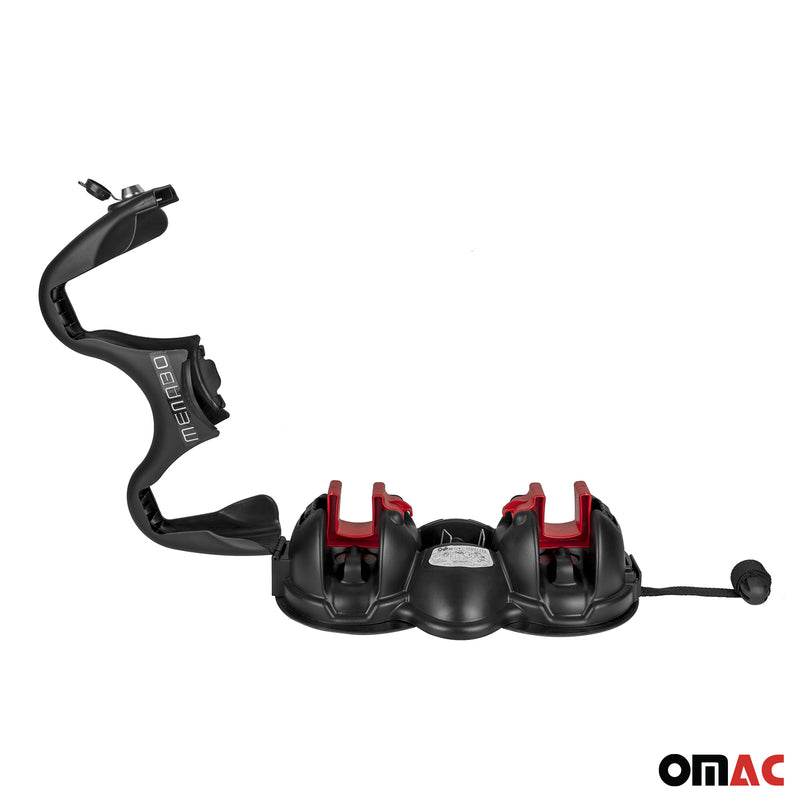 Menabo Magnetischer Skiträger Snowboardträger Dachträger Abschließbar Schwarz 2x