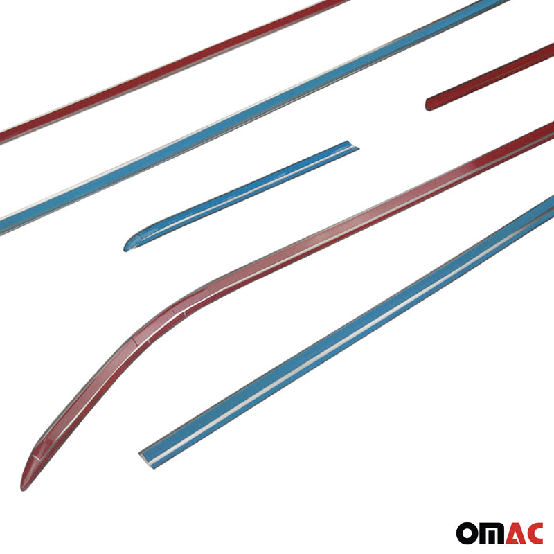 Window strips decorative strips for Opel Corsa 2015-2019 stainless steel chrome 6 pieces