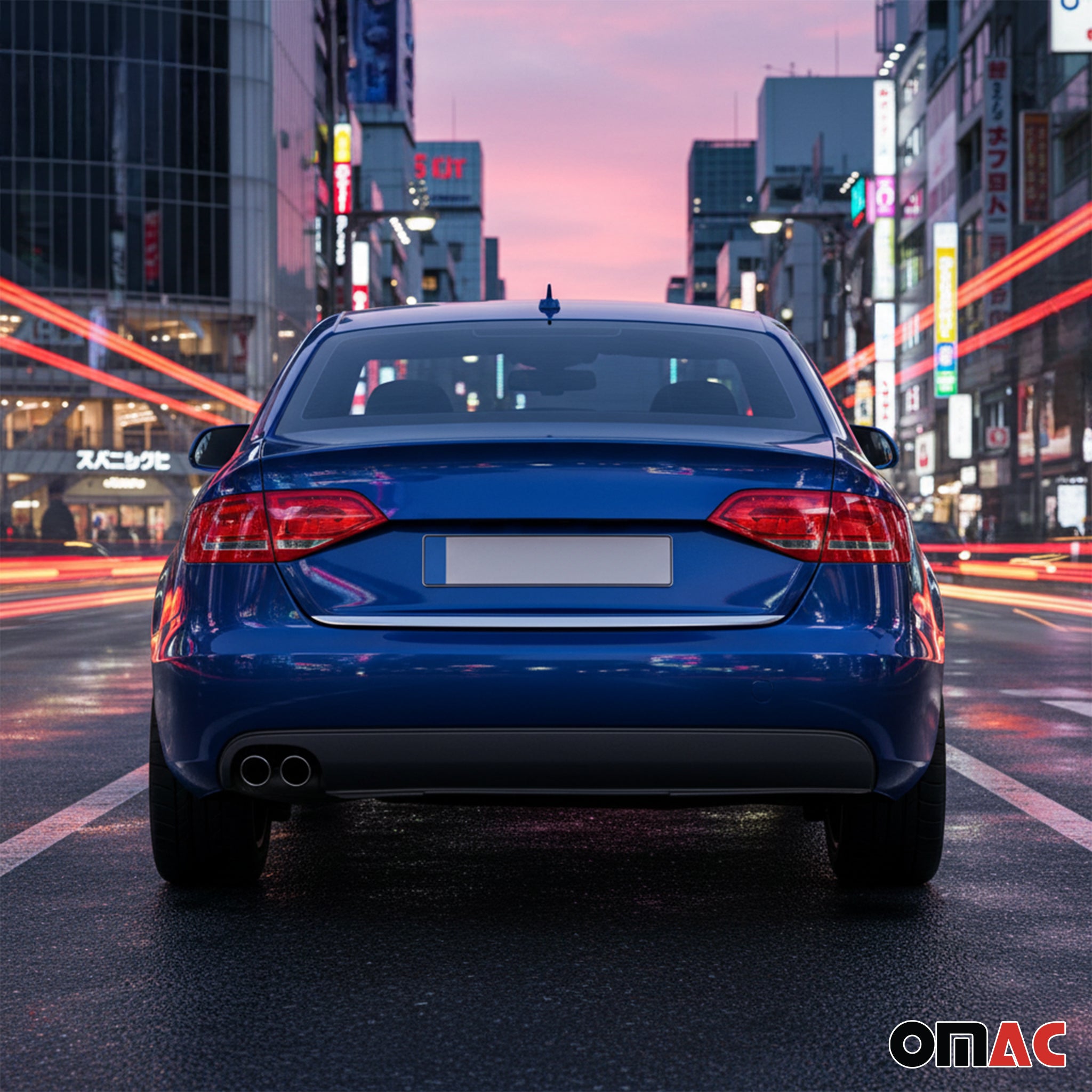 Kofferraumleiste Heckleiste für Audi A4 B8 Limo Pre-Fl 2007-2012 Edelstahl Chrom