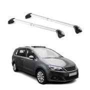 Dachträger Grundtäger für Seat Alhambra 1996-2020 5 tür 100kg Alu Silber 2x ABE