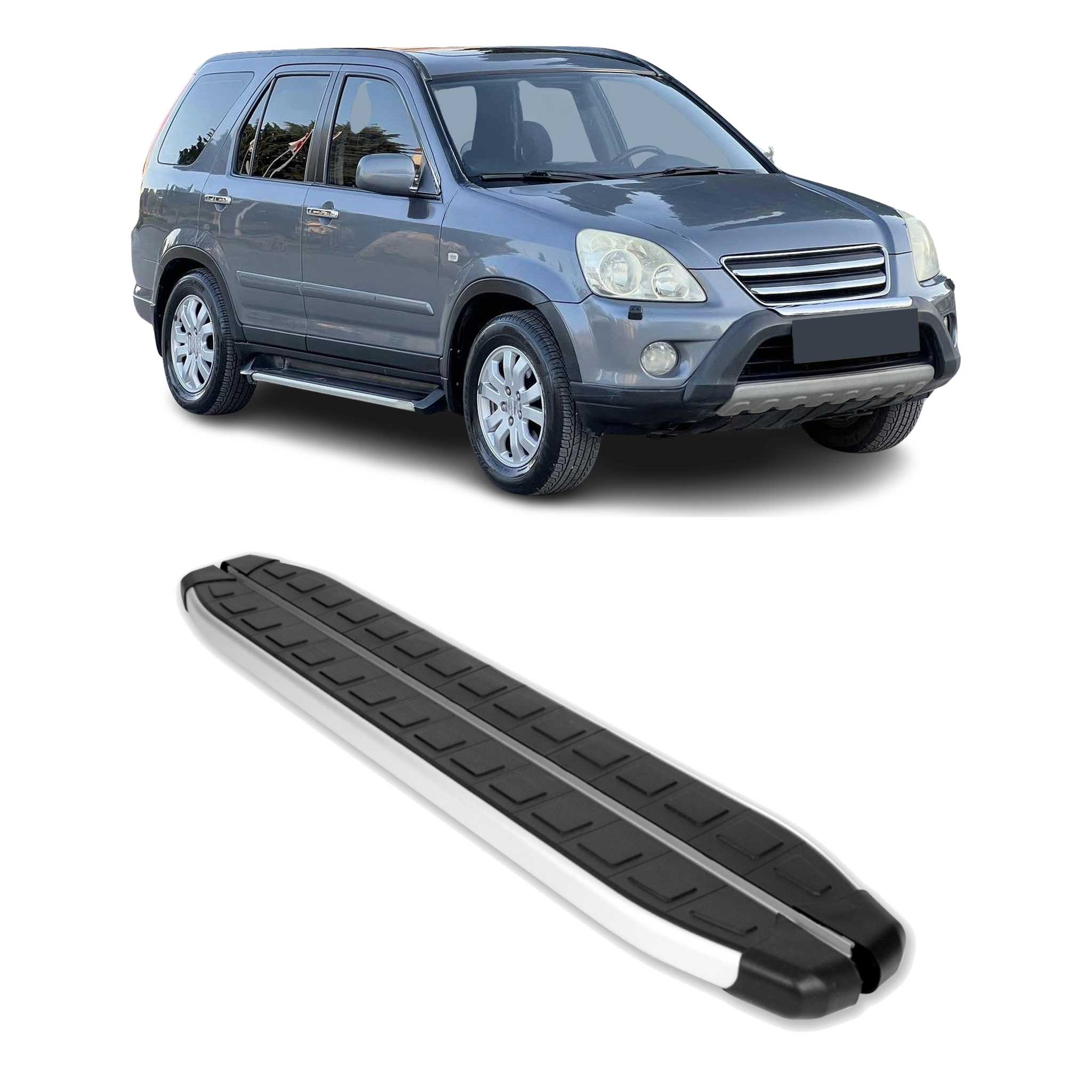 Seitenschweller Seitenbretter Trittbretter für Honda CR-V II 2002-2006 Schwarz