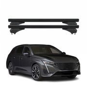 Menabo Dachträger für Peugeot 308 III Kombi 2021-2026 Aluminium Schwarz 2 tlg