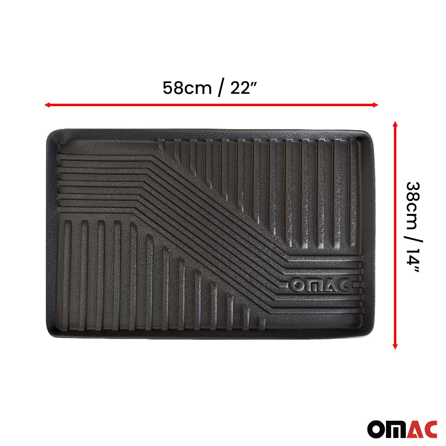 Gummi Kofferraumschale Kofferraumwanne Multifunktional Universal 58 x 38cm