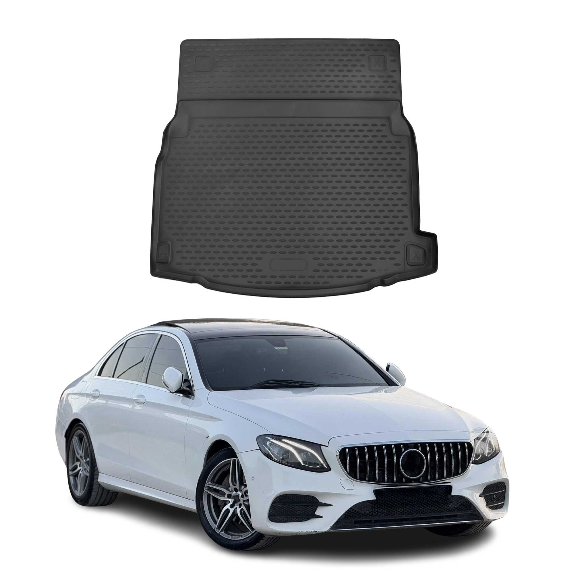 Kofferraummatte Kofferraumwanne für Mercedes E Klasse W213 2017-2023 Gummi TPE