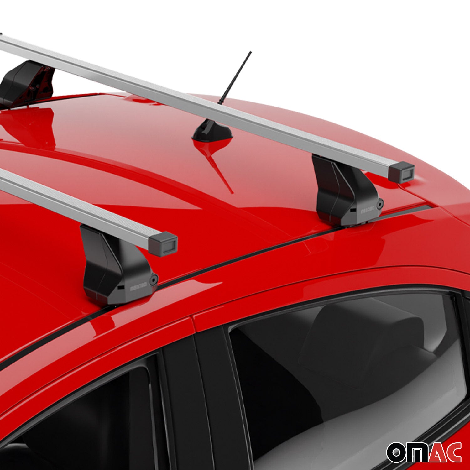 Menabo Dachträger Grundträger für Nissan Kubistar 2003-2009 Stahl Grau 2tlg